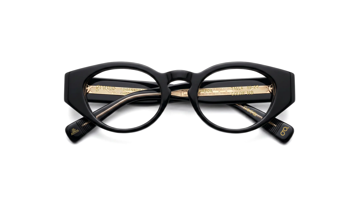 Alameda color Negro, armazón oftálmico de acetato Gramo