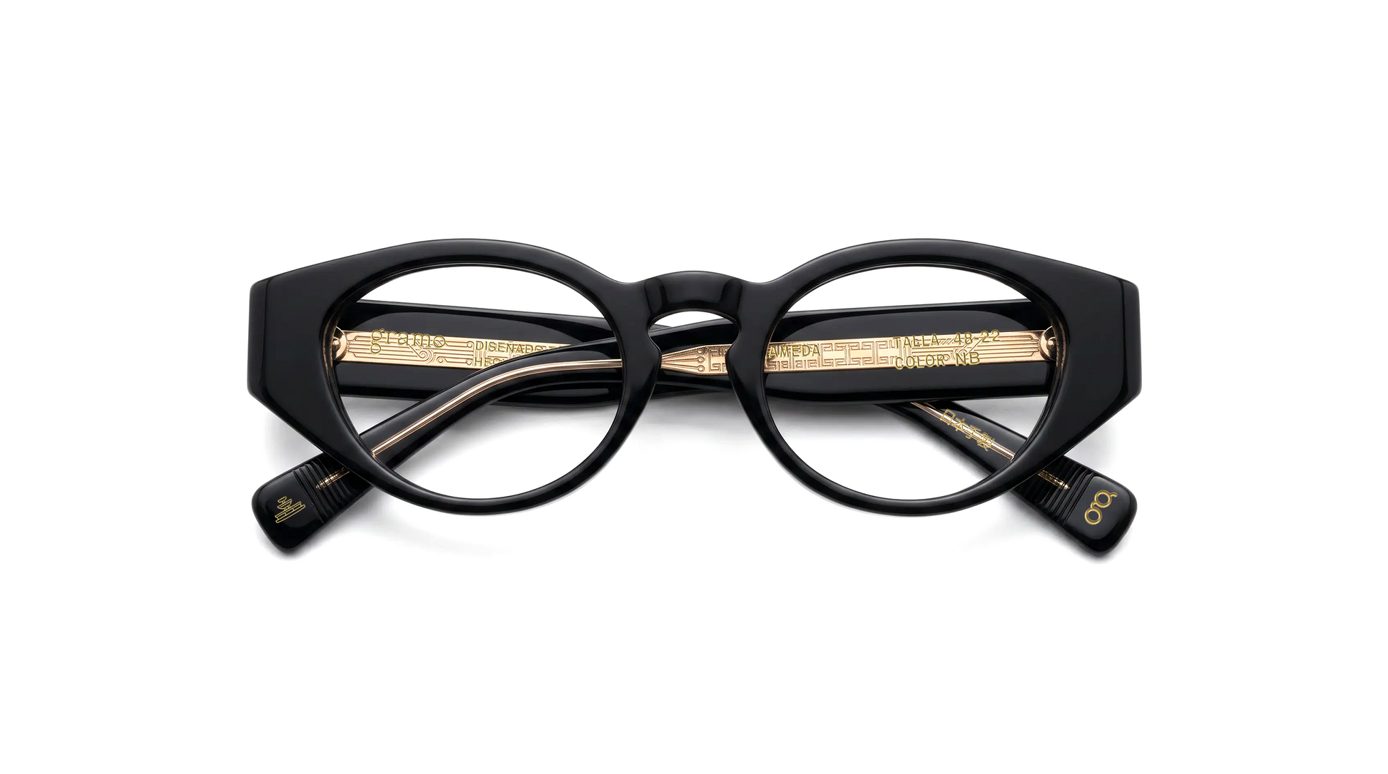 Alameda color Negro, armazón oftálmico de acetato Gramo
