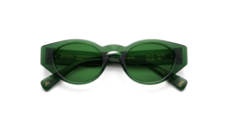 Alameda color Verde Brillante, armazón solar de acetato Gramo